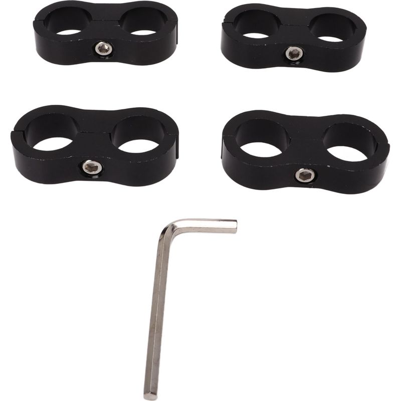 4-teiliger 8an-schlauchverteiler Mit Klemme, Kraftstoffleitungs-montageklemme, Verteiler-anschlussadapter Für 1/2"-kraftstoff-, Brems-, Wasser- Und Gasschläuche