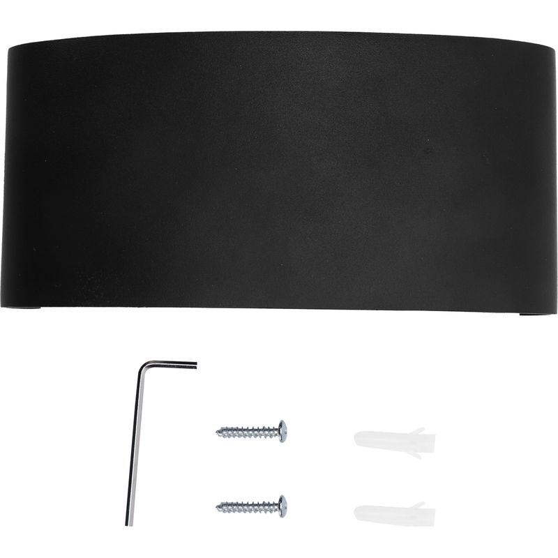 6-w-led-wandleuchte, Schwarzes Aluminiumgehäuse, Warmweißes Licht, Nach Oben/unten Gerichtete Beleuchtung, Dekorative Wandleuchte, Ac 85–265 V