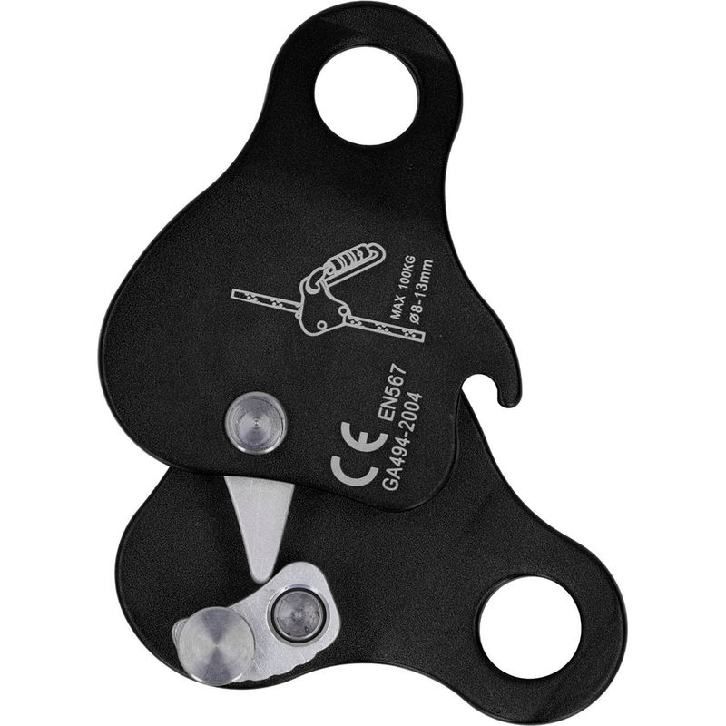 Kletterseil Aus Aluminiumlegierung, Selbsthemmend, 8–13 Mm, Seilstopper Für Outdoor-klettern Und Bergsteigen, Schwarz