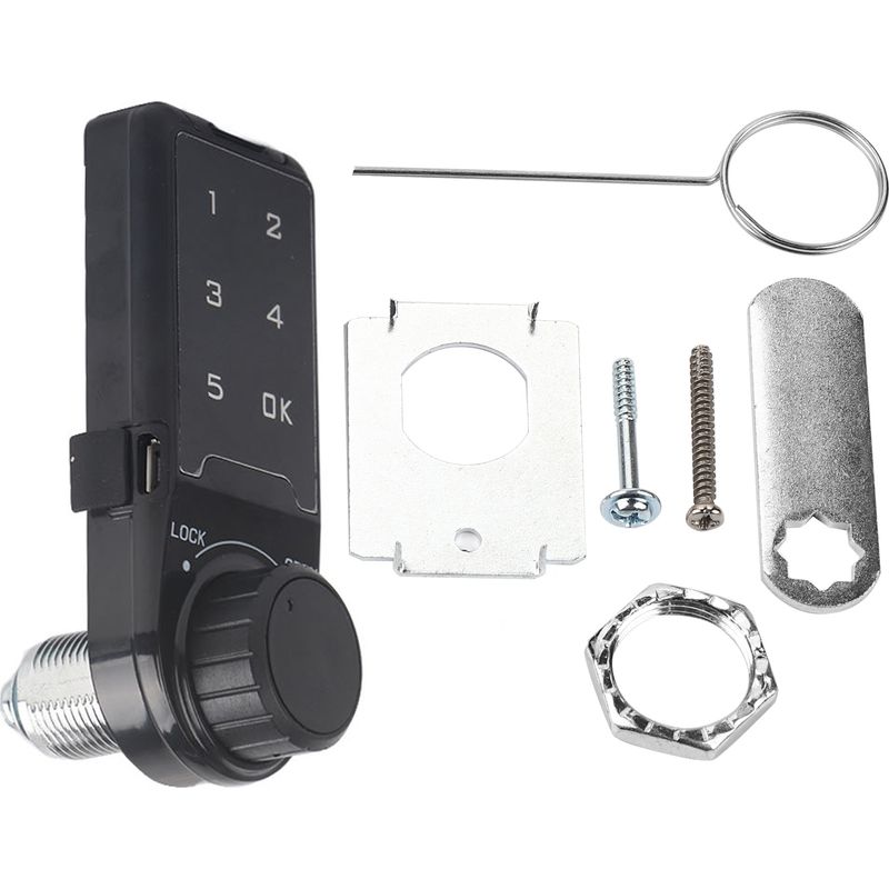 Zugangsschloss Mit Touch-tastatur, Passwort, Digitaler Elektronischer Sicherheitsschrank, Codiertes Schließfach L = 30 Mm