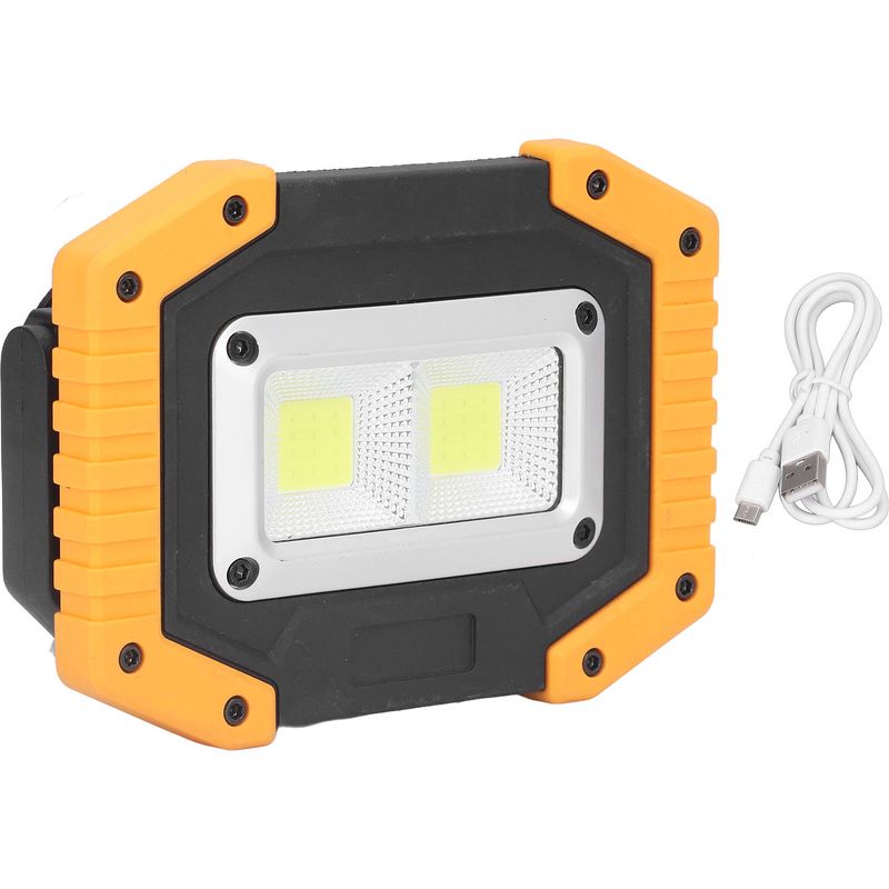 Wiederaufladbarer Led-fluter, 3 Modi, Ip66 Wasserdicht, Tragbare Sicherheitsleuchte Für Camping, Baustelle, Garage, Werkstatt