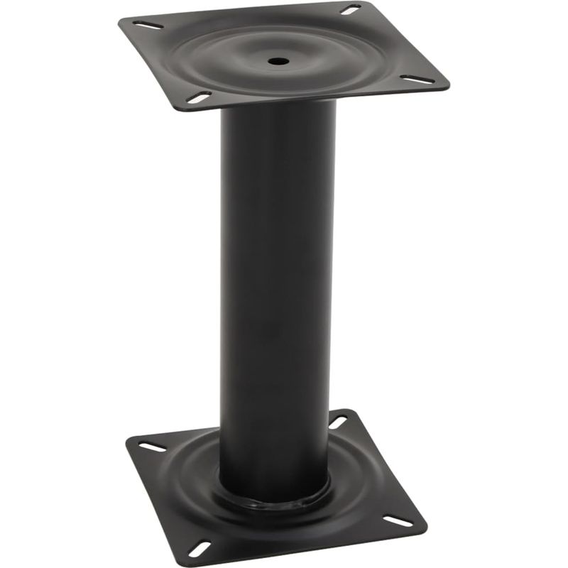 Schwarzer Bootssitzsockel, 33 Cm, Stahl