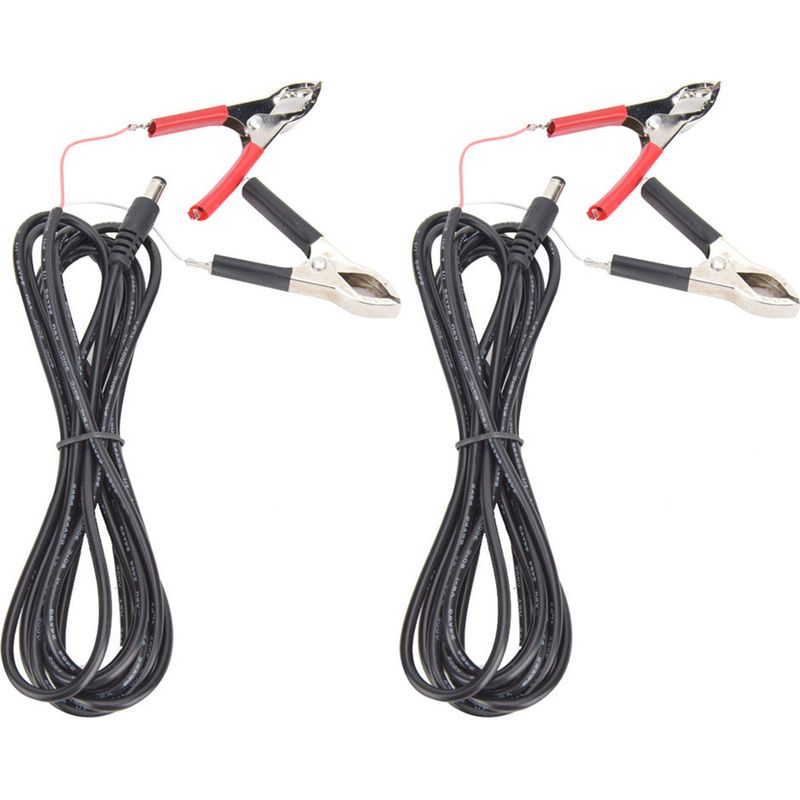 Gleichstromstecker (männlich) Mit Krokodilklemmenkabel, 2 Stück, 3 Meter, 12 V/24 V Für Led-anschluss