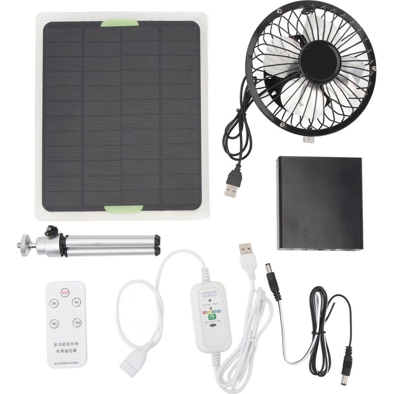 20-w-solarventilator, 2350 U/min, 15 Cm Luftdurchsatz, Mit Fernbedienung