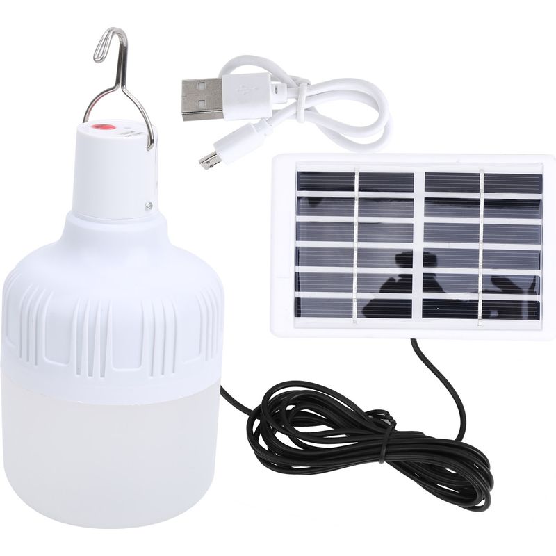 50w Led-solarleuchte Für Den Außenbereich, Tragbare Ladelampe Für Camping Und Notbeleuchtung