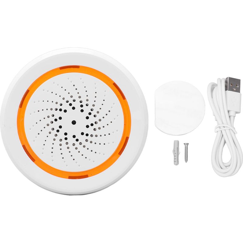 Intelligenter Akustischer Und Optischer Alarm, 2,4-ghz-funkverbindung, App-steuerung, Ferngesteuerte Sirene Für Zuhause, Zigbee-standard