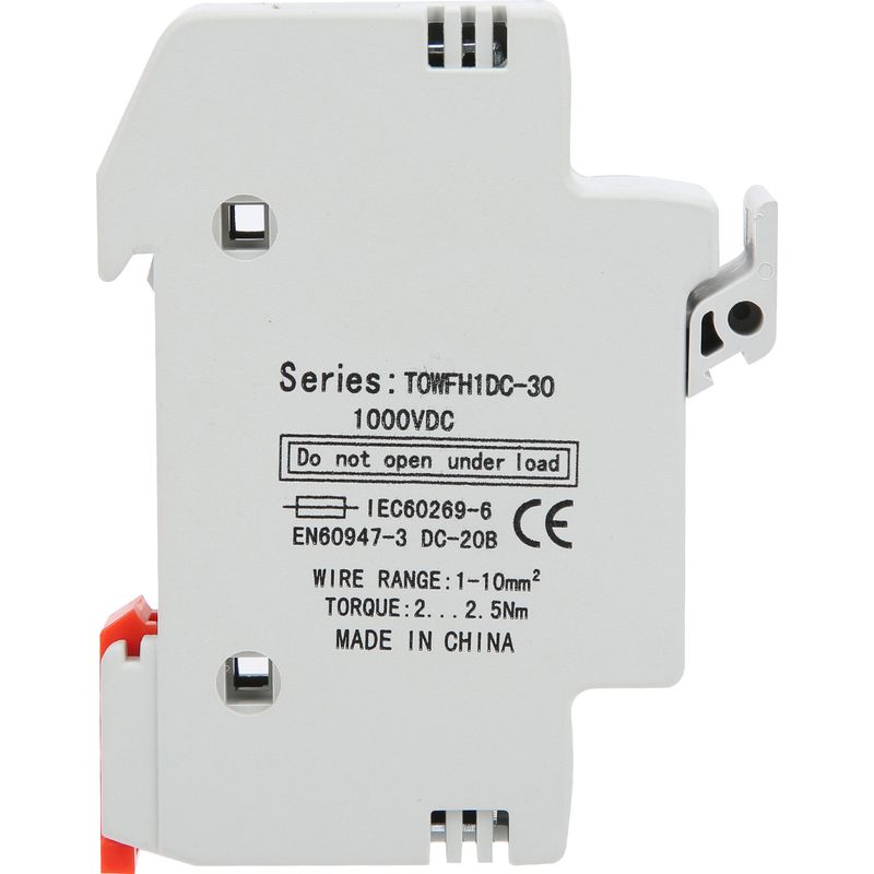 Sicherungshaltersockel, Din-schienen-montiertes Stromverteilungssteuergerät Towfh1dc 1000vdc 1p10a