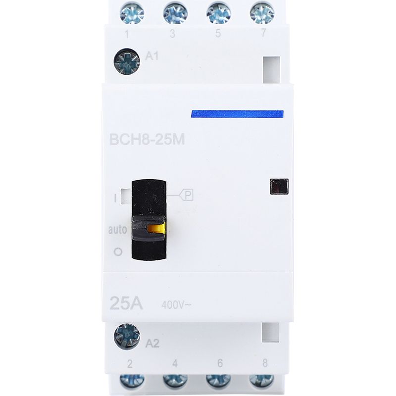 Bch8-25m 230v 4p 25a Hausanschluss-wechselstrom-modulschütz Mit Manuellem Steuerschalter (4no)