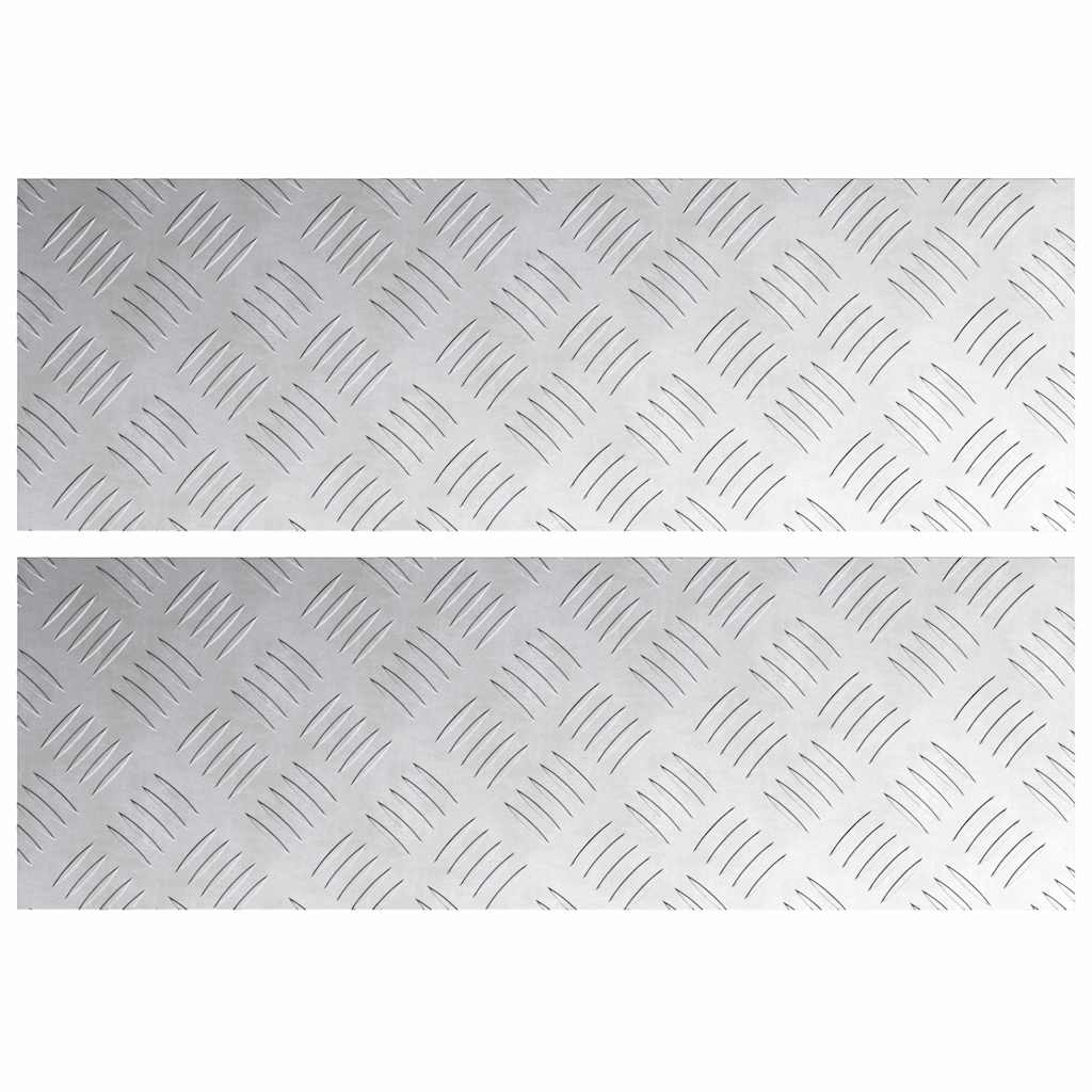 Maison Exclusive - Stufenmatten 2 Stk. 60 X 20 Cm Silber Aluminiu