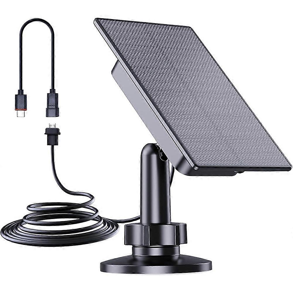 2-in-1 Usb + Typ-c Solarladegerät Für Den Außenbereich, Geeignet Für Sicherheitskameras Und Kleine Heimbeleuchtungssysteme.