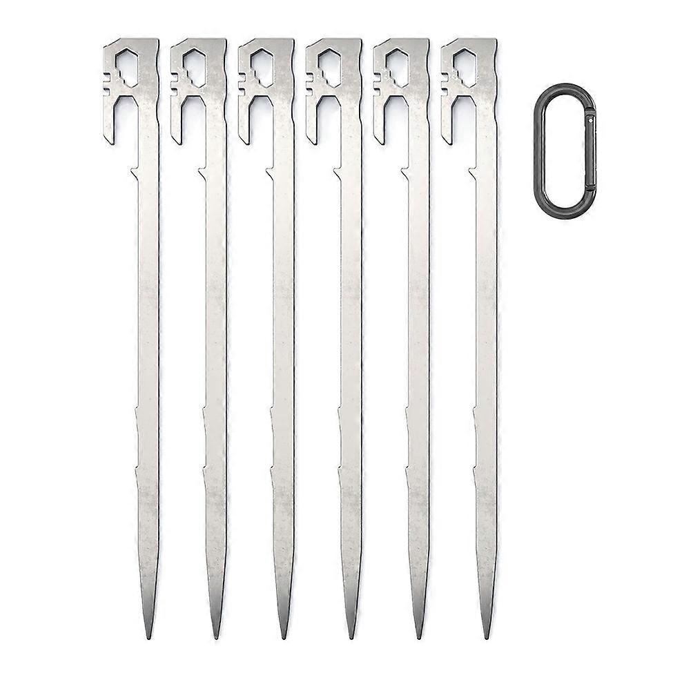 Heringe Aus Edelstahl 420, 28 Cm Lang, Für Optimale Bodenverankerung. Dick Und Sehr Robust, Ideal Für Bergsteigen, Camping Und Sandigen Untergrund.