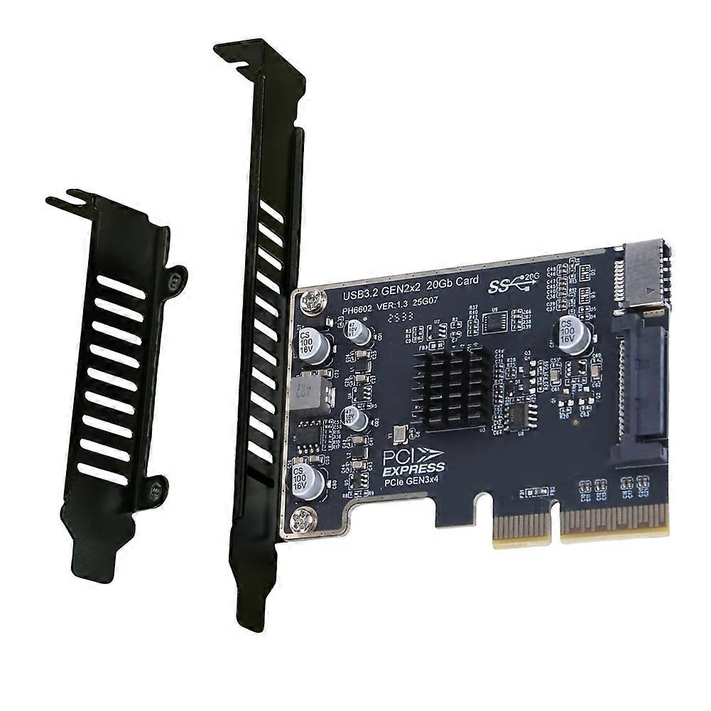 Pcie Zu Usb 3.2 Gen2 20 Gbit/s Erweiterungskarte (pci Express X4 Zu Usb 3.2 Gen2) Für Laptops Und Desktop-pcs.