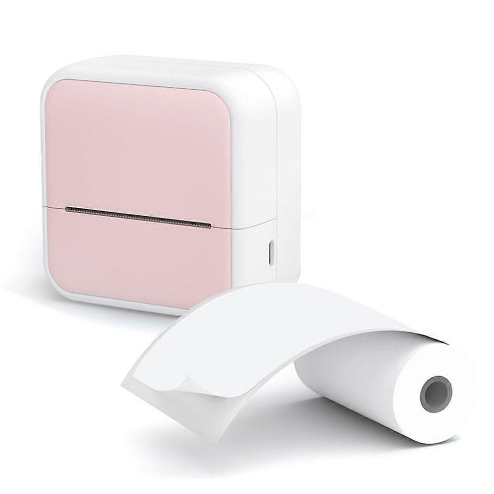 Mini-thermodrucker Mit Aufklebern Für Notizen, Tagebücher, Bastelarbeiten, Kindergeschenk – Rosa