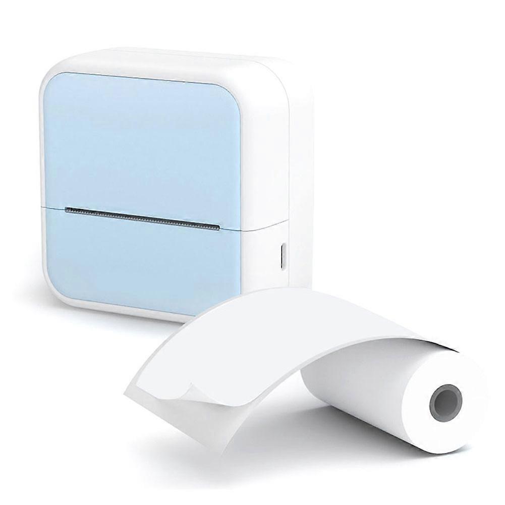 Mini-thermodrucker Für Unterwegs Mit Aufklebern Für Notizen, Tagebucheinträge Und Bastelarbeiten, Geschenk Für Kinder, Blau