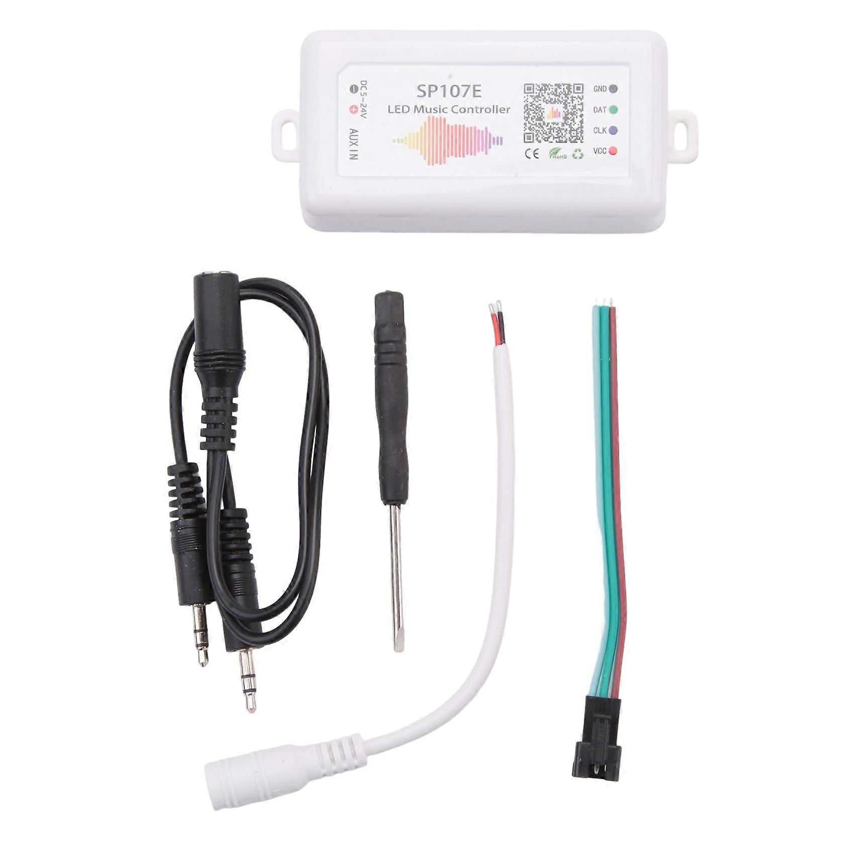 Sp107e Bluetooth Smart App Led-controller Ws2811/2812b, Led-streifen-dimmer, Musiksteuerung