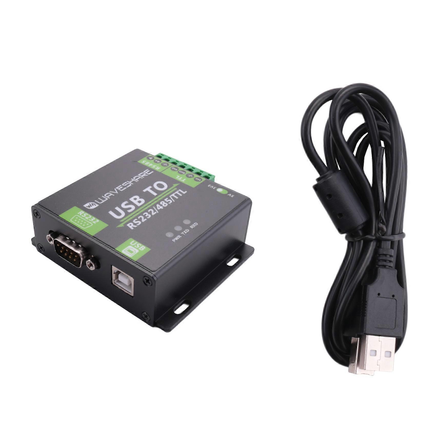 Industriell Isolierter Usb-zu-rs232/rs485/ttl-konverter Von Waveshare Mit Integrierten Ft232rl-schutzschaltungen Und Tvs-diode