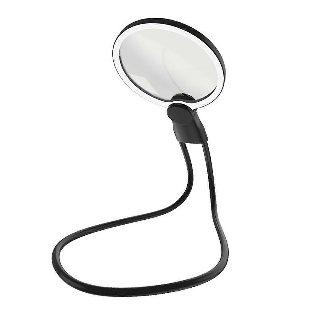Tragbare Und Flexible Nackenlupe Mit 24 Leds, Tragbare Hd-lupe Zur Schmuckbetrachtung Und Für Ältere Menschen