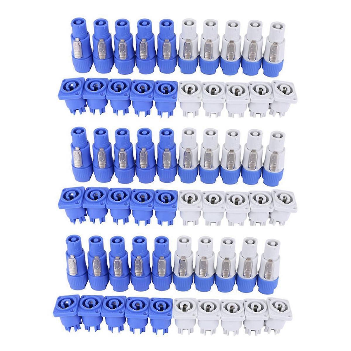 Packung Mit 30 Neutrik Powercon Typ A Chassis-anschlussplattenadaptern Nac3fca+nac3mpa-1