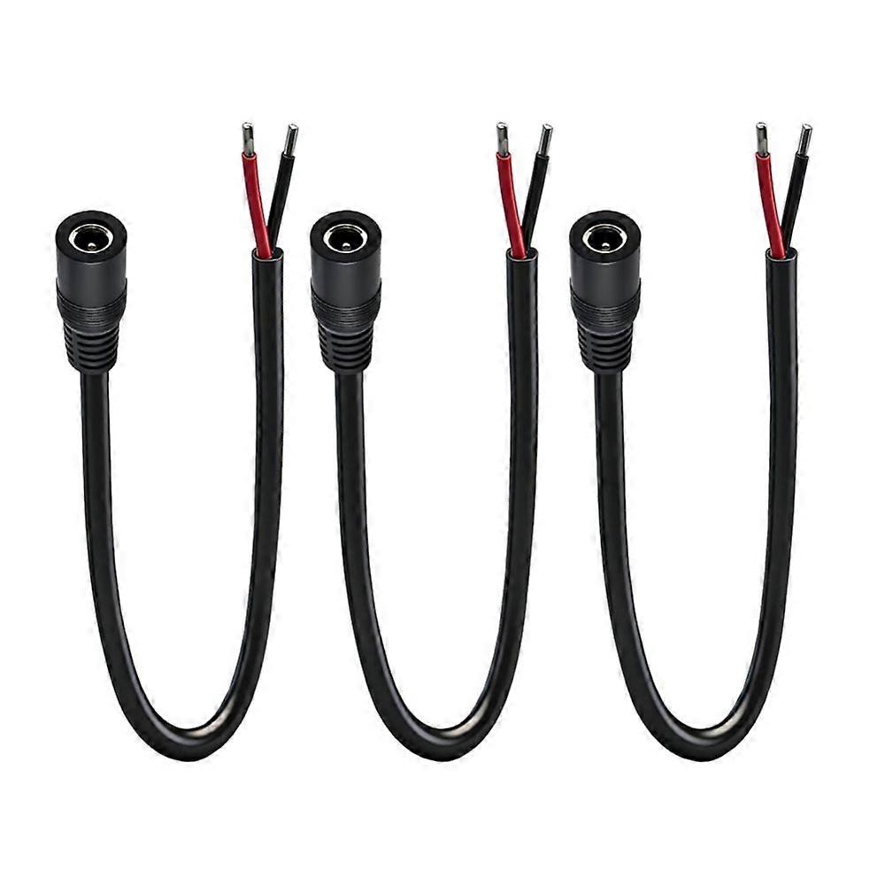 Packung Mit 3 Weiblichen Dc-reparaturkabeln 5,5 Mm X 2,5 Mm Mit Dc5525-stecker, Für Speicherstromversorgungen Und Solarmodule.