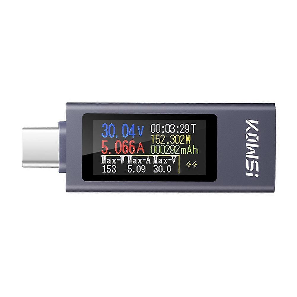 Kowsi Multifunktions-digitalanzeige-wattmeter, Gleichspannungsmesser, Amperemeter, Usb-c-lasttester