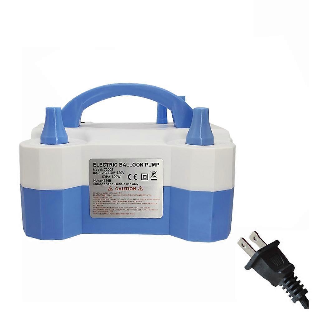 Tragbare 600-w-elektroluftpumpe Mit Zwei Düsen Für Ballons, Ideal Für Partydekorationen. Bläst Ballons Schnell Auf. Us-stecker.