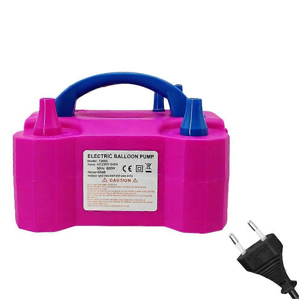 Tragbarer Elektrischer Ballonaufbläser Mit Zwei Düsen, 600 W, Eu-stecker, Für Partydekorationen