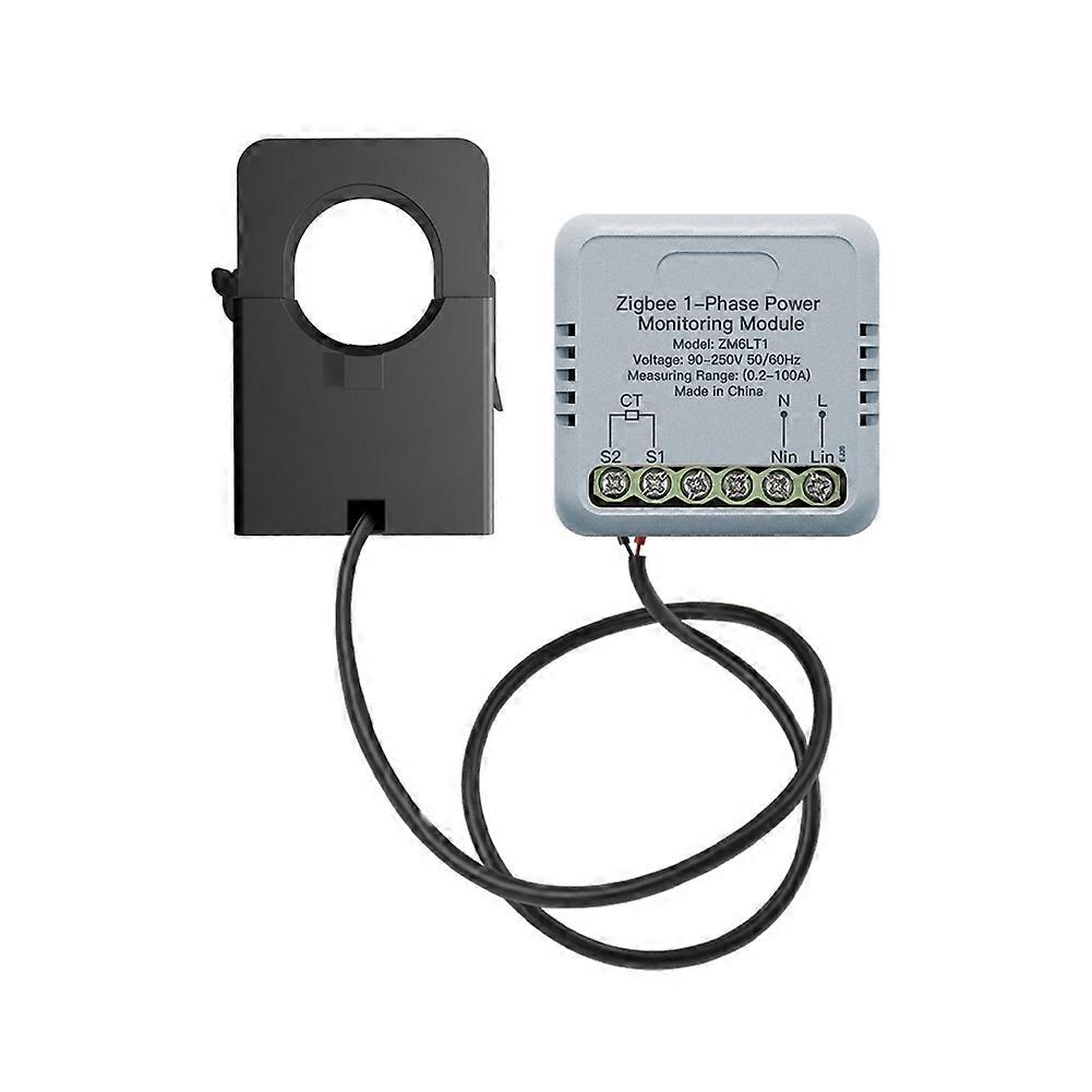 Tuya Zigbee-leistungsüberwachungsmodul, Bidirektionaler Clip-on-energiezähler Für Schwellenwertanwendungen, Stromexport Und -import
