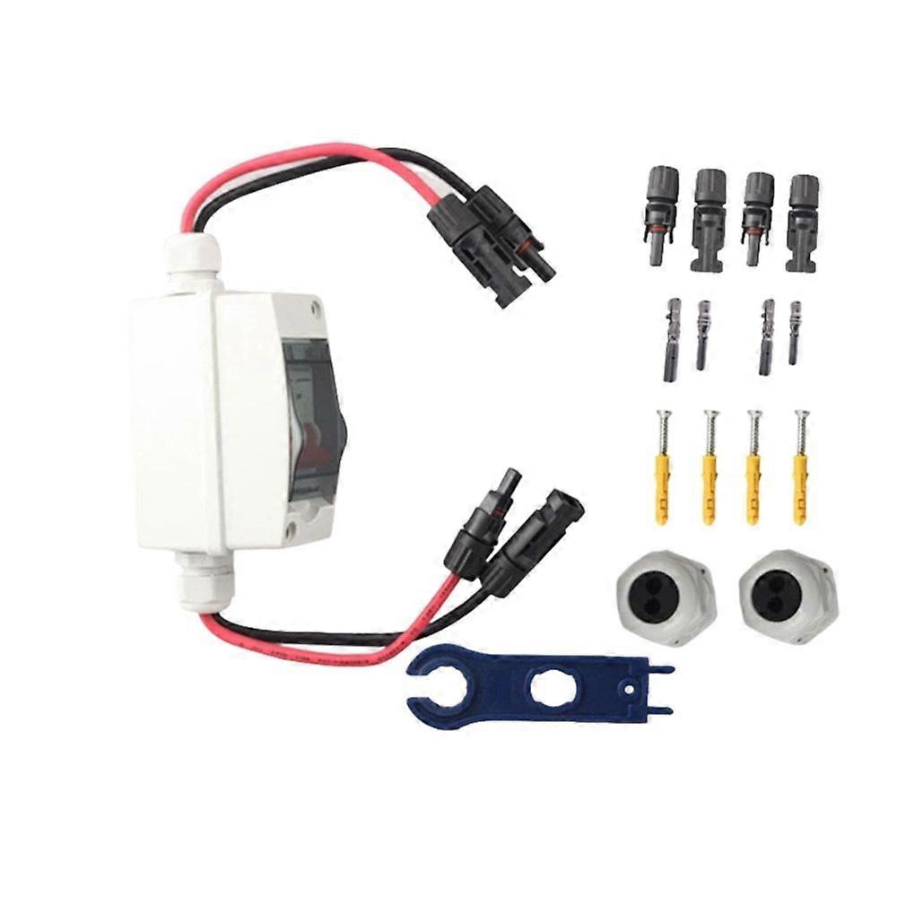 Miniatur-2p-16a-leistungsschalter Mit Wasserdichtem Verteilerkasten (ip65), Dc500v-photovoltaik-trennschalter