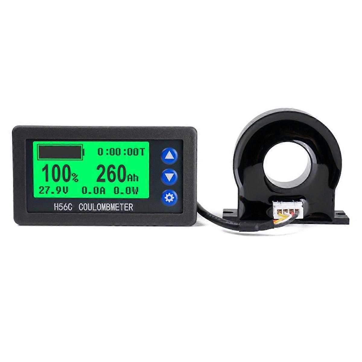 Batteriemonitor Mit Hall-/coulomb-effekt, Dc 8–100 V 300 A, Lifepo4, Blei-säure, Lithium-ionen, Kapazitäts- Und Leistungsanzeige