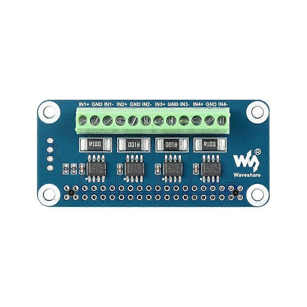 Waveshare 4-kanal Hat Für Raspberry Pi: Überwachung Von Stromstärke, Spannung Und Leistungsaufnahme Mit Integriertem Adc Und I2c-schnittstelle.