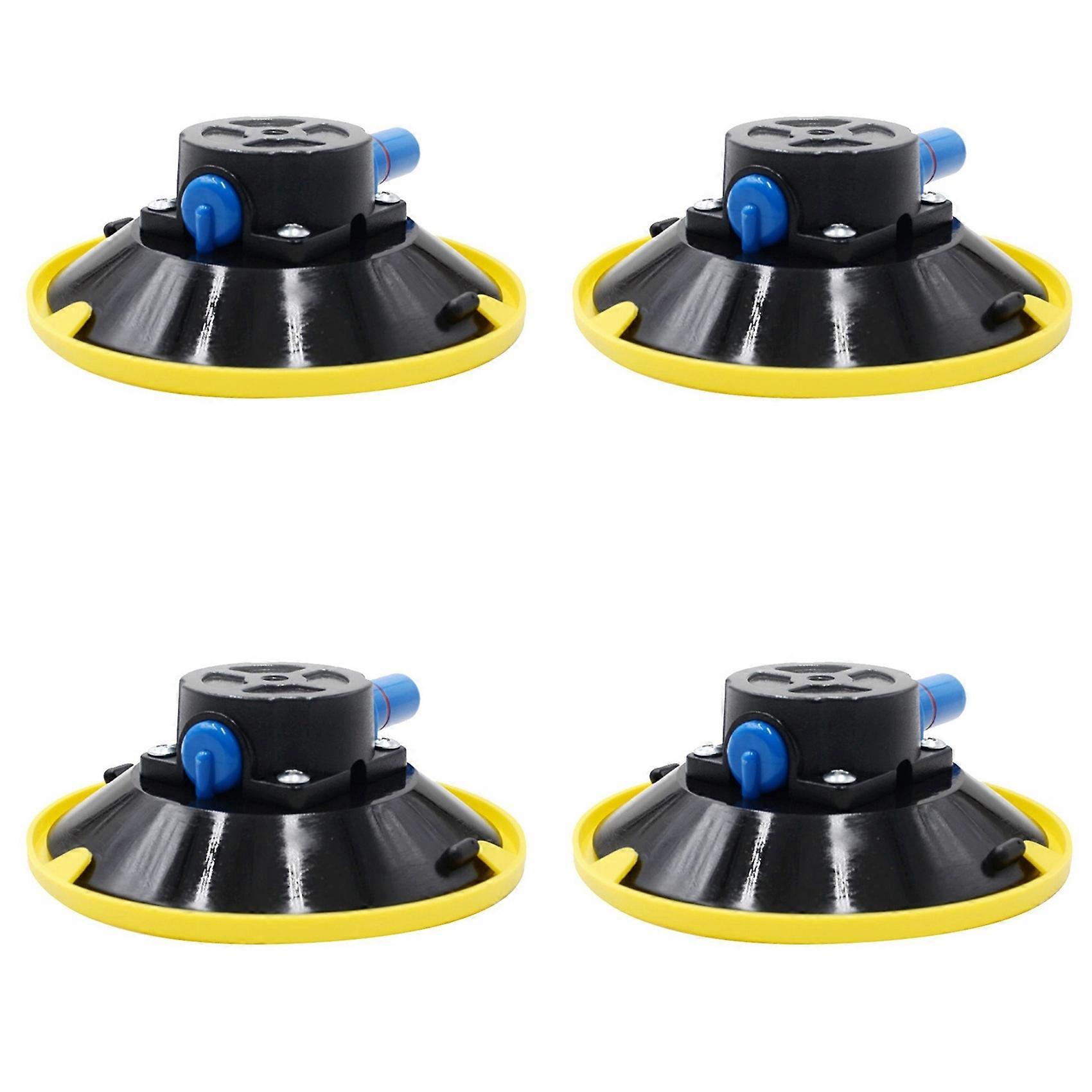 Set Mit 4 Vakuumsaugnäpfen, 15 Cm (6 Zoll), Für Fenster, Metall, Autos, Boote, Wohnmobile Und Andere Fahrzeuge. Montagebasis Mit Handpumpe Und M8-saugnapf.
