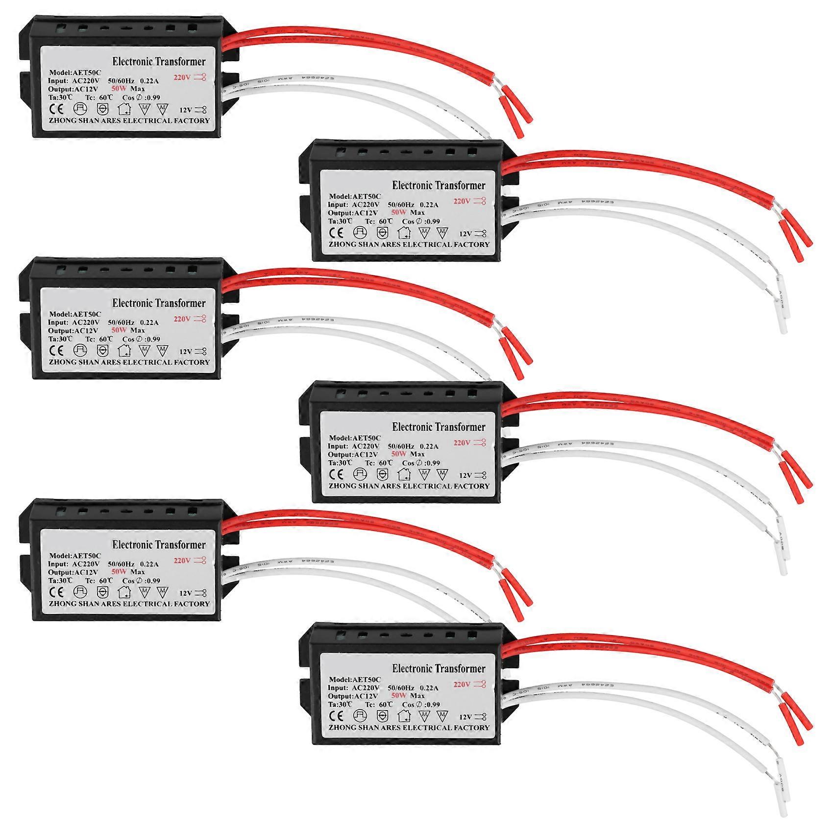 Satz Mit 6 Elektronischen 220-v-auf-12-v-transformatoren Für 50-w-kristall-halogenlampen