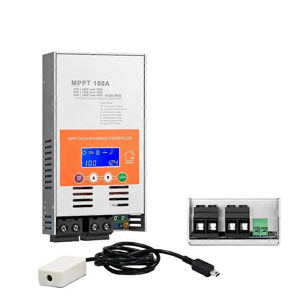 100a Mppt-solarladeregler Mit Wlan, 12v, 24v, 48v, V124, Für Blei-säure- Oder Lithiumbatterien