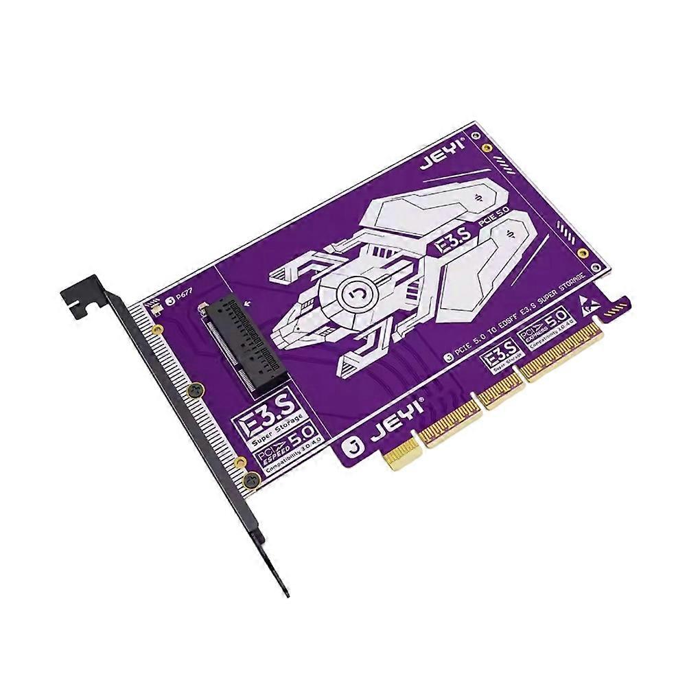 Jeyi Pcie 5.0 Zu Edsff E3.s Adapterkarte, 128 Gbit/s Nvme Ssd Erweiterungskarte, Kompatibel Mit X4/x8/x16 Steckplätzen Für Desktop-pcs