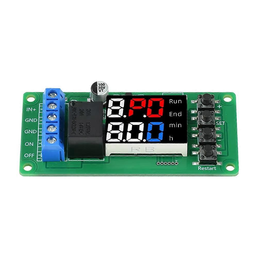 Digitales Zeitrelaismodul T2101, 12 V Dc, Dual-led-anzeige, Einkanal, Programmierbarer Timer-controller