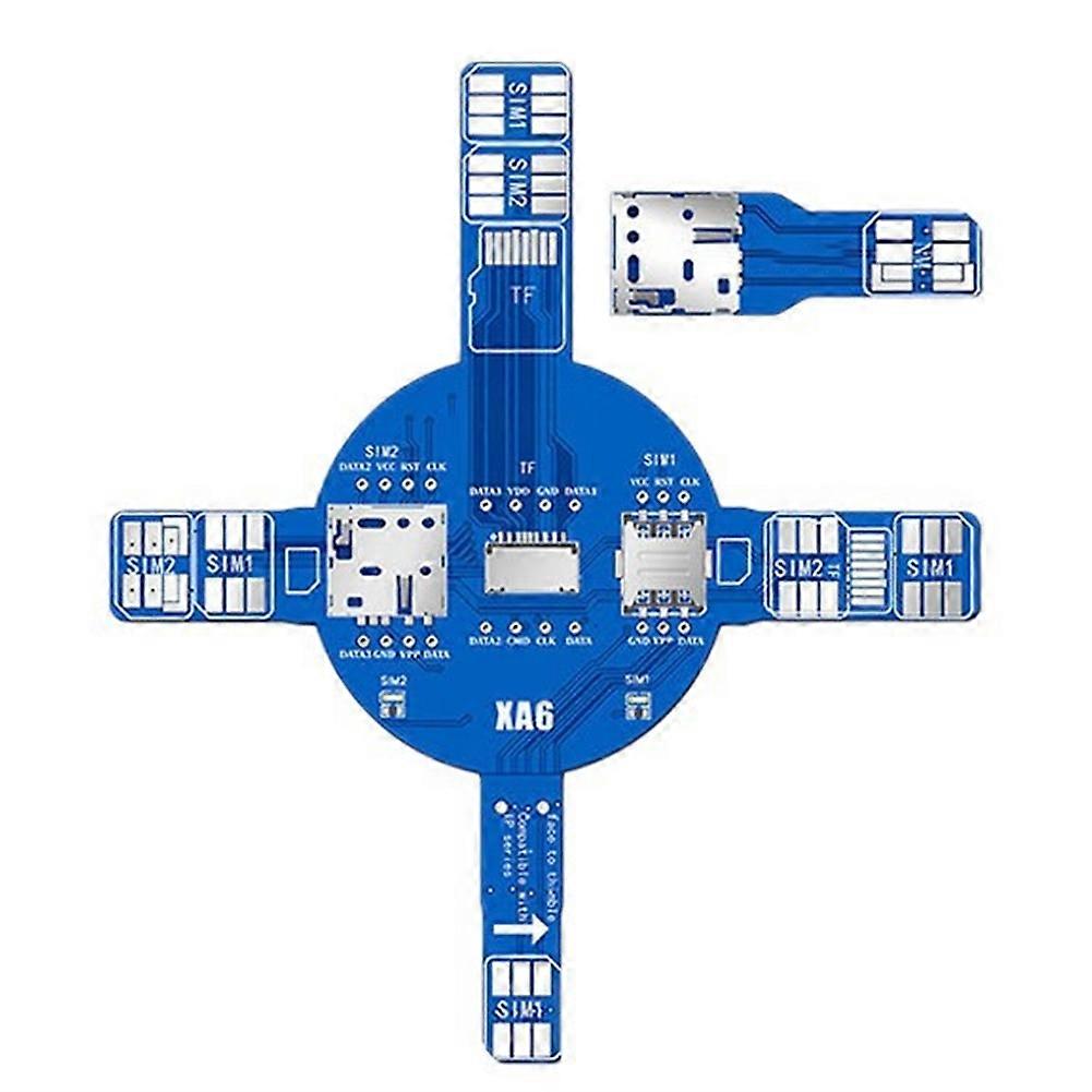 Dual-card-xa6-signaltestplatine, Sim-, Tf- Und Nm-kartenleser, Schnelle Fehlererkennung Ohne Demontage Für Die Reparatur Von Iphones Und Android-geräten
