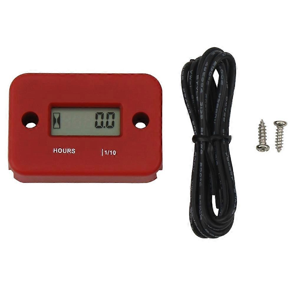 Wasserdichter Digitaler Betriebsstundenzähler Mit Lcd-anzeige, Induktiver Timer Für Fahrrad, Motorrad, Quad, Schneemobil Und Bootsmotor