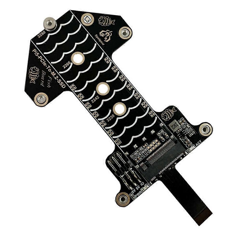 Pcie-erweiterungskarte Für Raspberry Pi 5 Zu M.2 Nvme Ssd (pi5-pcie-fish-board-a)