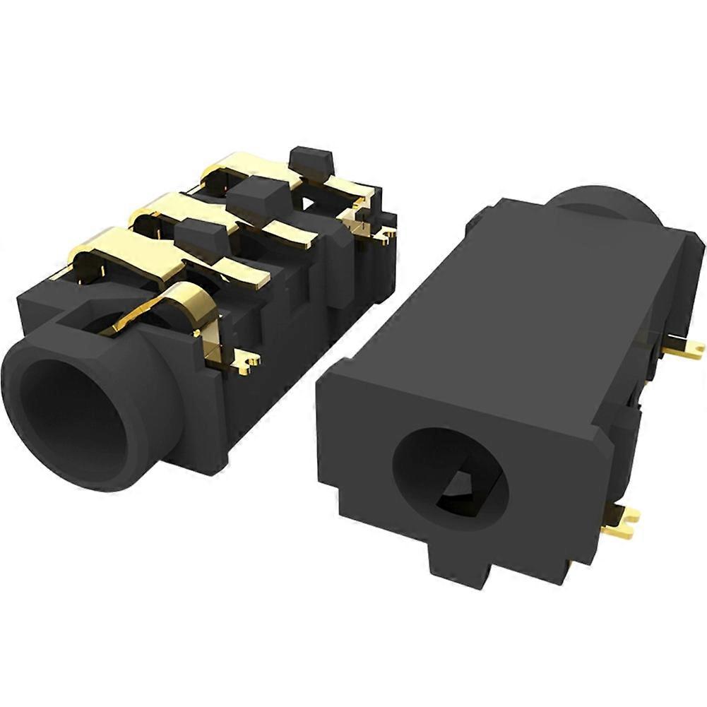 Sj-43615ts-smt-tr 24v 5a Vergoldeter 50mω Audio-stecker Aus Kupferlegierung Für Cnc-industriemaschinen, Smt-montage Auf Leiterplatten (5er-pack)