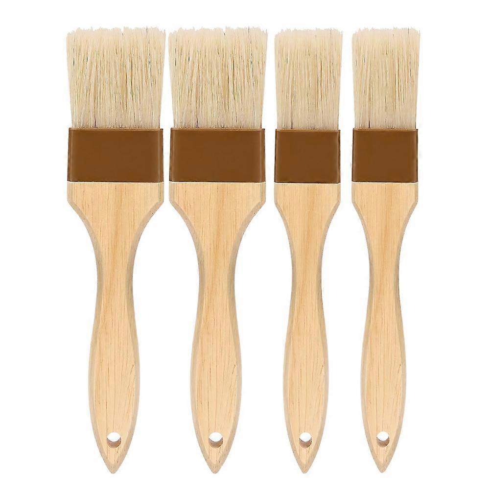 Backpinsel, Bratpinsel, Borsten-grillpinsel Für Öl Und Soße, Lebensmittelpinsel Mit Holzgriff Für Gebäck
