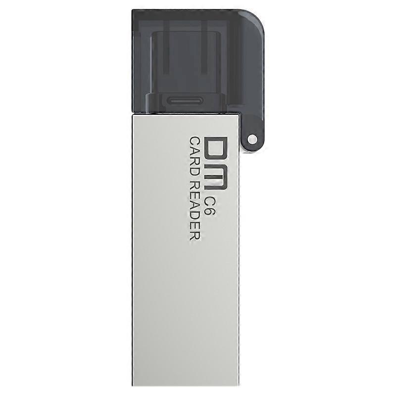 Cr006 Kartenleser Aus Zinklegierung, Kompatibel Mit Usb Sd/tf Typ C Flash-laufwerken Und Unterstützt Mehrere Speicherkarten Bis Zu 256 Gb, Für Computer Und Handys.