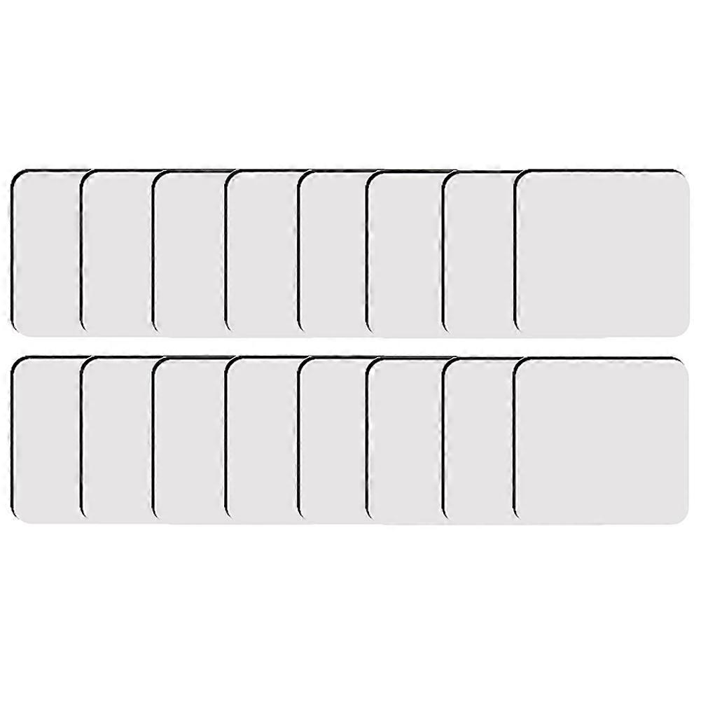 Set Mit 18 Unbedruckten Quadratischen Untersetzern Für Die Sublimation, Aus Mdf Und Kork.