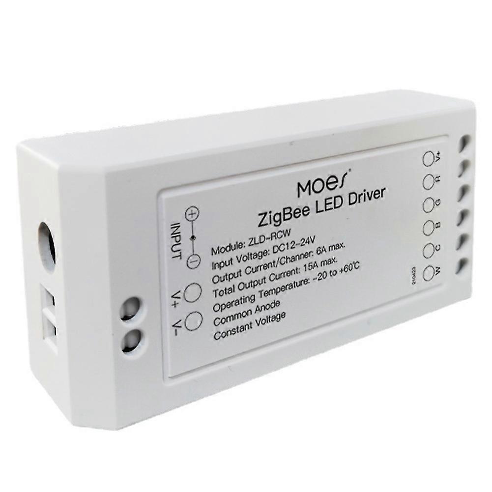 Moes Zigbee 3.0 Smart-controller Für Led-streifen, Rgb-kompatibel, Mit Sprachprogrammierungs-app Und Intelligenter Rgbcw-steuerung.