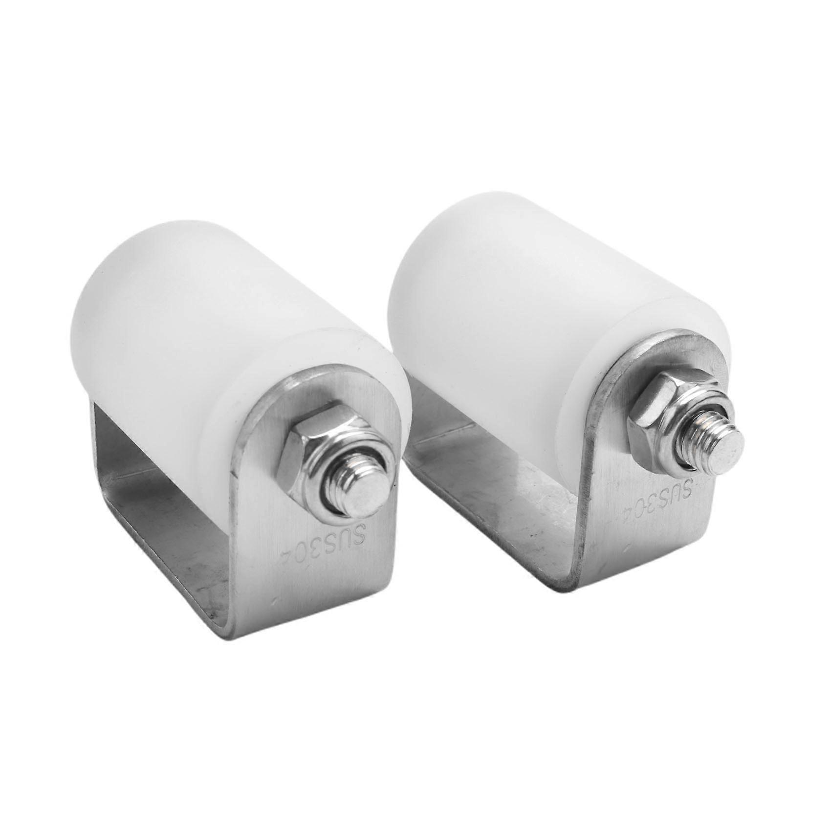 Set Aus 2 Schiebetor-führungsrollen, 7,6 Cm (3 Zoll), Aus Starrem Nylon, Mit Verstärktem Seitlichem Kugellager.