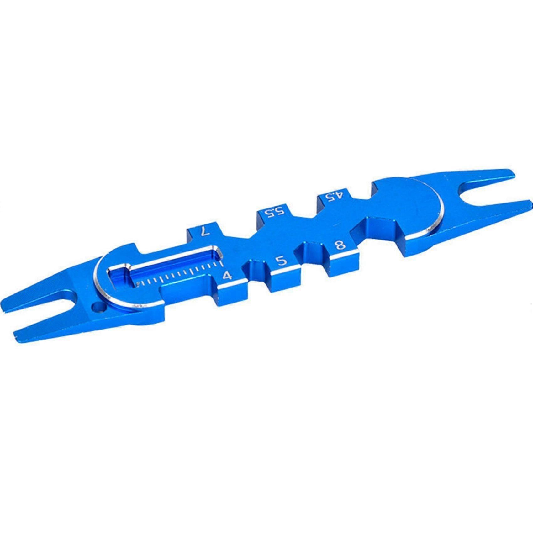 Spezielles Multifunktionswerkzeug Für Rc-cars: 4/4,5/5/5,5/7/8 Mm Metallschlüssel Für Kugelgelenke, Blaues Ersatzteil.