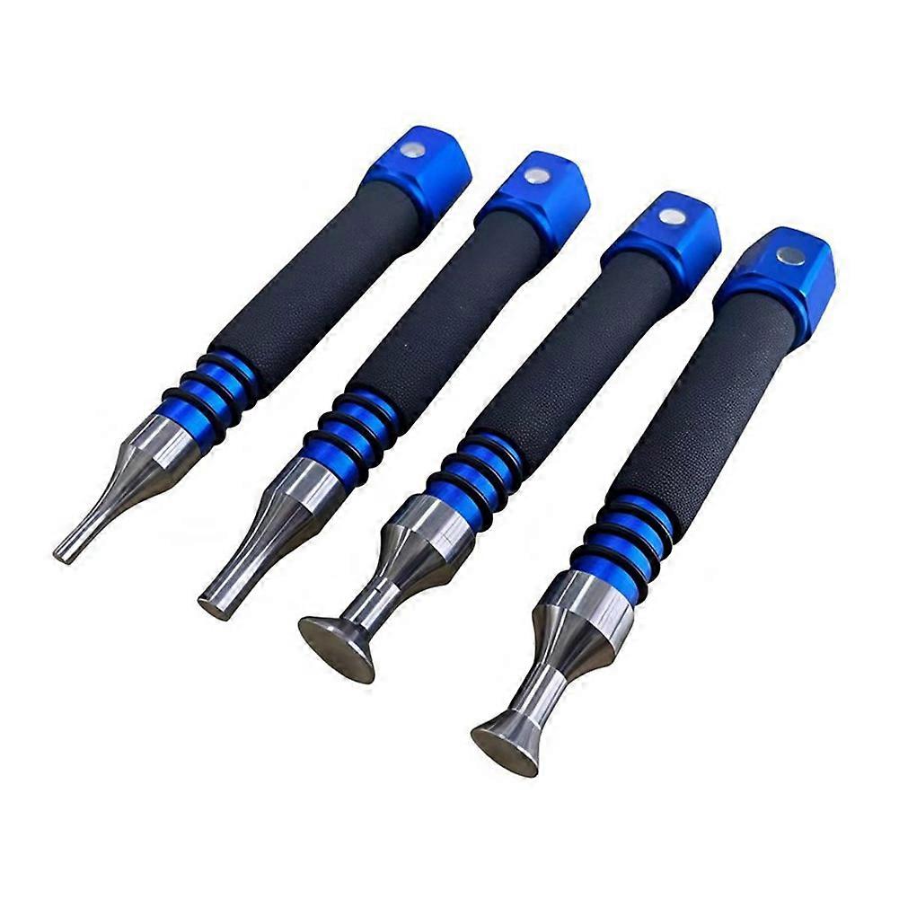 Professionelles 4-teiliges Werkzeugset Zur Lackschadenfreien Ausbeultechnik, Inklusive Magnetstift Für Die Ausbeultechnik An Fahrzeugen.
