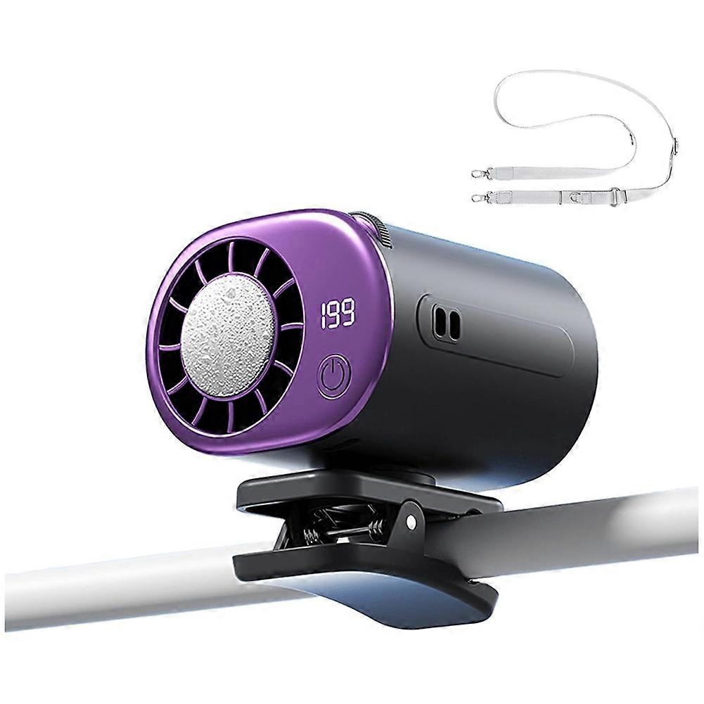 Tragbarer Ventilator Mit Sicherheitsclip, Klimaanlage Und Led-anzeige Für Zuhause, Reisen Und Camping, Mini-lüfter D