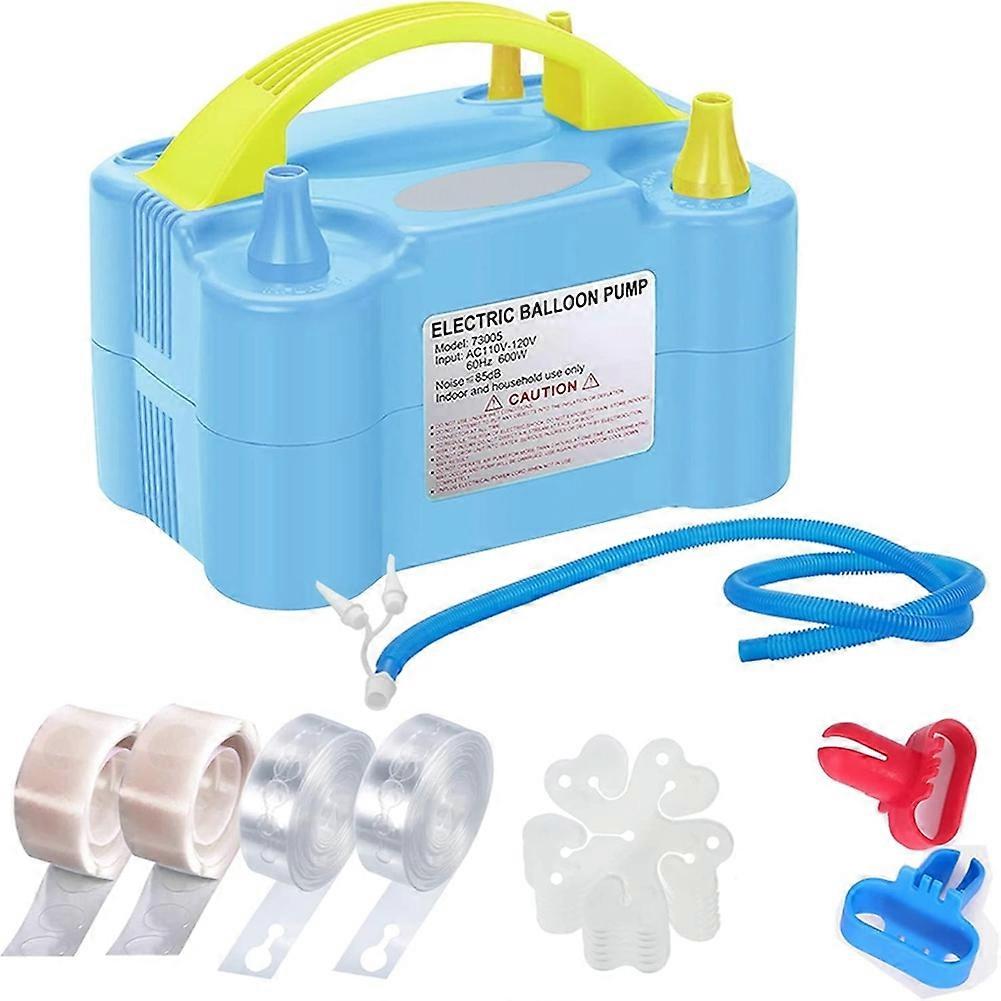 Elektrisches Ballonpumpen-set Für Effiziente Partydekoration, Hellblau