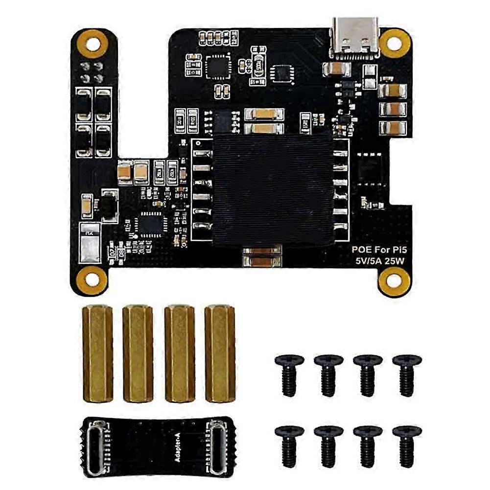 Poe-netzteil Für Raspberry Pi 5 Mit Pd-trigger-aktivierung, Kompatibel Mit Dem Netzwerkstandard Ieee 802.3af/at (usb-c).