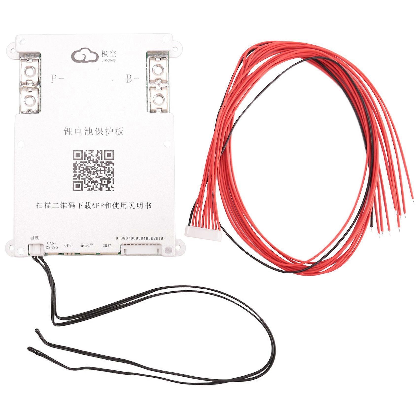 Jk Bms 4s 5s 6s 7s 8s 200a Intelligentes Bms 2a Aktiver Energieausgleich Integrierte Bluetooth-app-kompatibles Lcd 12v 24v 3s(b)